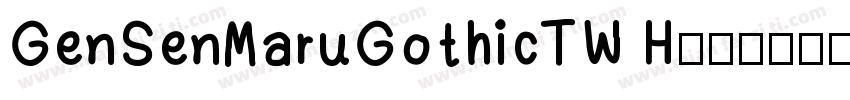 GenSenMaruGothicTW H字体转换